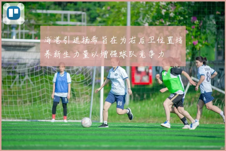 海港引进杨希旨在为右后卫位置培养新生力量以增强球队竞争力